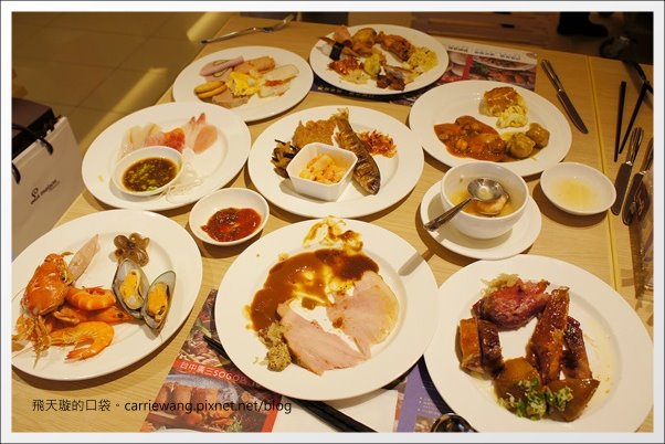 【台中百匯吃到飽】漢來海港自助餐廳@台中廣三SOGO百貨16樓。喜歡甜點和海鮮的可以去~ @飛天璇的口袋