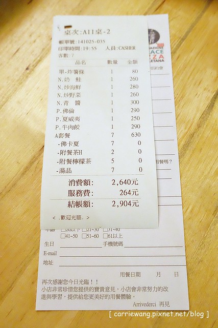 【台中義大利麵】月光兔 天堂小店。純正的窯烤披薩,AVPN正統拿坡里披薩協會認證,義大利麵也頗合我胃口 @飛天璇的口袋