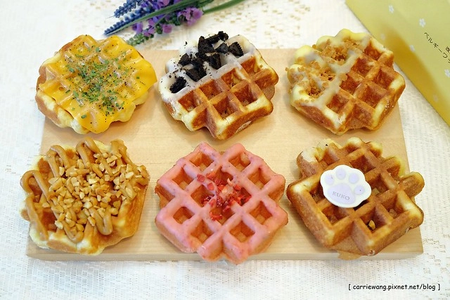 【台中甜點推薦】KUKO比利時鬆餅。月銷10座101的美味,超人氣的幸福甜點,多種口味可以選擇@中友百貨A棟B2 @飛天璇的口袋