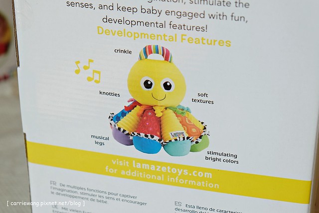【育兒日記分享】Lamaze 拉梅茲嬰幼兒玩具.音樂布蟲尺 / 柔軟故事書 / 音感八爪章魚。給寶寶的第一份禮物,強化寶寶的感官能力,學習從0歲開始 @飛天璇的口袋