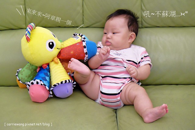 【育兒日記分享】Lamaze 拉梅茲嬰幼兒玩具.音樂布蟲尺 / 柔軟故事書 / 音感八爪章魚。給寶寶的第一份禮物,強化寶寶的感官能力,學習從0歲開始 @飛天璇的口袋