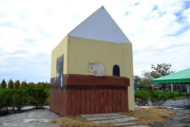 2016台灣蜀藝節-田中窯創意園區┃彰化旅遊景點:蜀葵花田迷宮躲貓貓、美麗的大片落羽松、貓咪主題裝置藝術、窯烤麵包、青森蘋果霜淇淋、鄰近高鐵彰化站步行10分鐘即可抵達 @飛天璇的口袋