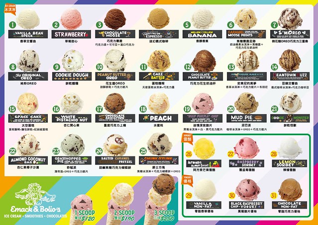 Emack & Bolio’s┃ 台中西屯美食:來自美國波斯頓的堆疊冰淇淋,華麗又濃郁的搖滾風味,一起體驗疊疊樂的樂趣 @飛天璇的口袋