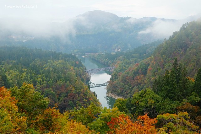 日本福島|只見線.世界上最浪漫的鐵道路線之一,穿梭廣闊浩瀚的奧會津地區,日本紅葉美景鐵道路線第一名 @飛天璇的口袋