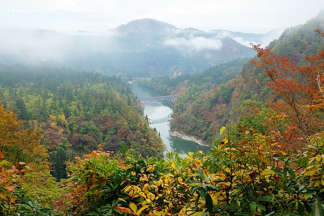 日本福島|只見線.世界上最浪漫的鐵道路線之一,穿梭廣闊浩瀚的奧會津地區,日本紅葉美景鐵道路線第一名 @飛天璇的口袋