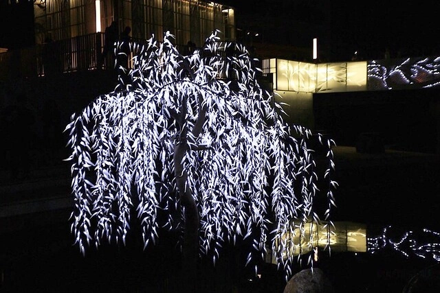 台中柳川藍帶水岸┃台中旅遊景點:號稱台中版的首爾清溪川,用LED燈打造藍色河道,台中最近IG超夯打卡新景點,晚上點燈只到2/12 @飛天璇的口袋