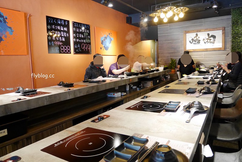 嗑肉石鍋┃台中南屯:一個人也可以享用小火鍋,肉質不錯海鮮有誠意,只是不喜歡吧檯設計 @飛天璇的口袋