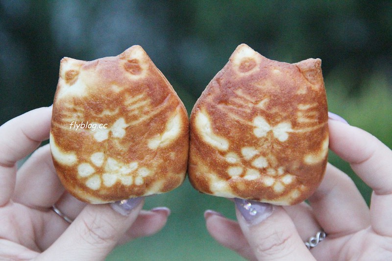 胖貓爆漿雞蛋糕┃台中北屯:可愛的貓咪造型雞蛋糕,北屯新都公園旁邊餐車,週未假日才會出現擺攤 @飛天璇的口袋