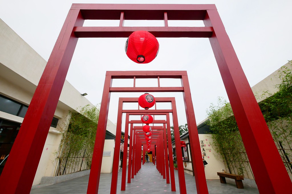 蛋寶生技不老村┃桃園旅遊:充滿日本江戶風情的觀光工廠,紅色大鳥居IG桃園打卡熱門景點 @飛天璇的口袋