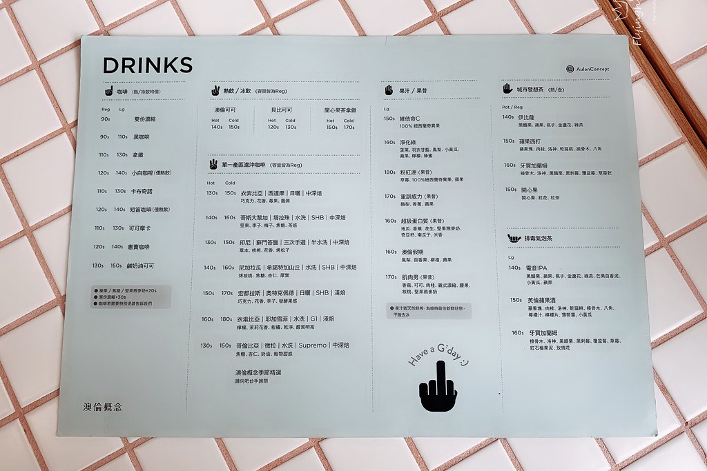 澳倫概念 AULON Concept:英國靈澳洲魂概念早午餐店,憲賣咖啡第四間店,逢甲商圈美食餐廳 @飛天璇的口袋