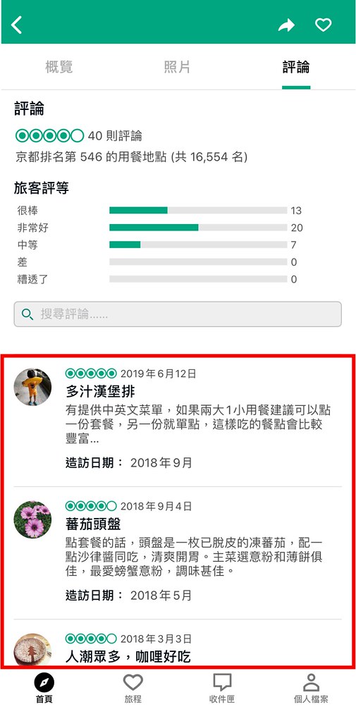 用TripAdvisor找美食餐廳,網站列出排名直接參考,還可以參考”網友真實評論”! @飛天璇的口袋