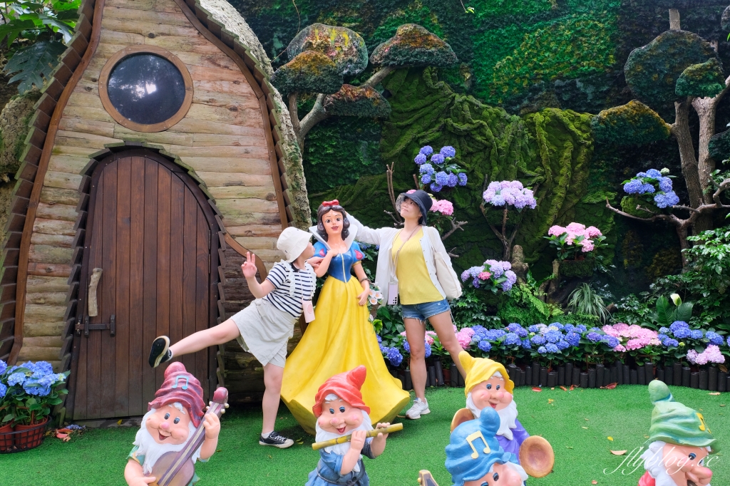 苗栗卓蘭｜花露休閒農場．4~6月繡球花季，全台唯一繡球花小火車，夢幻繡球花冰淇淋 @飛天璇的口袋