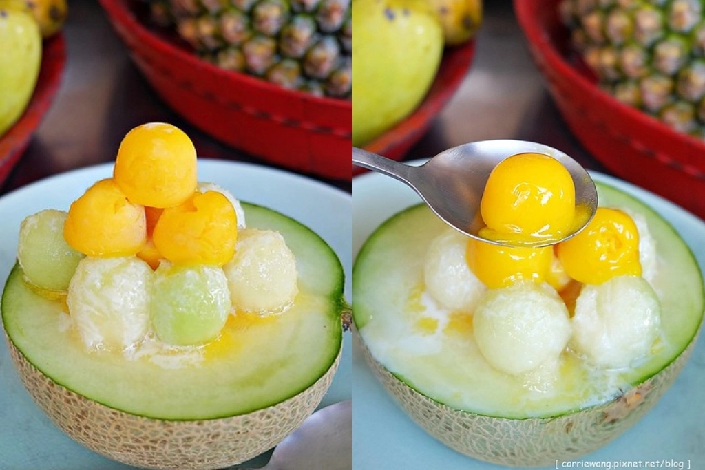 台南中西｜泰成水果店，正興街傳統老店水果店，哈蜜瓜瓜冰創意新吃法 @飛天璇的口袋