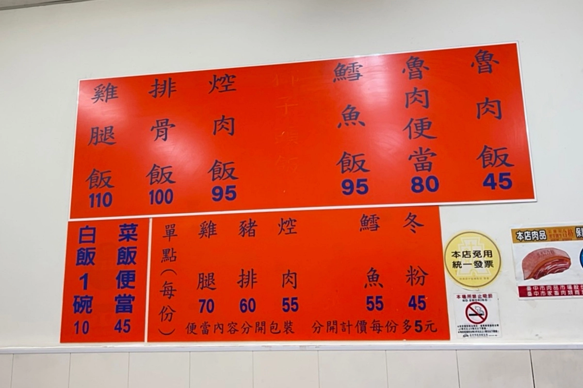 台中北屯｜后呂村，興安路人氣便當店，炸雞腿超大一塊，招牌配菜數十年如一日 @飛天璇的口袋
