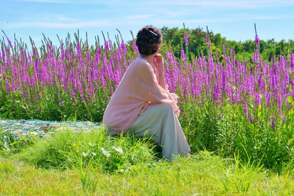 嘉義六腳｜蒜頭生態公園：超美紫色千屈菜花海，IG最新熱門打卡景點 @飛天璇的口袋
