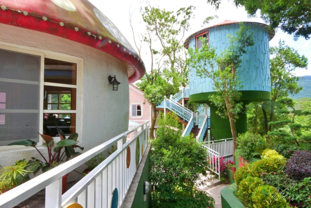 蘇維拉莊園｜蘑菇精靈樹屋、75公尺長森林溜滑梯、瀑布雨林咖啡屋 @飛天璇的口袋