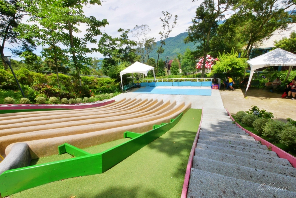 蘇維拉莊園｜蘑菇精靈樹屋、75公尺長森林溜滑梯、瀑布雨林咖啡屋 @飛天璇的口袋