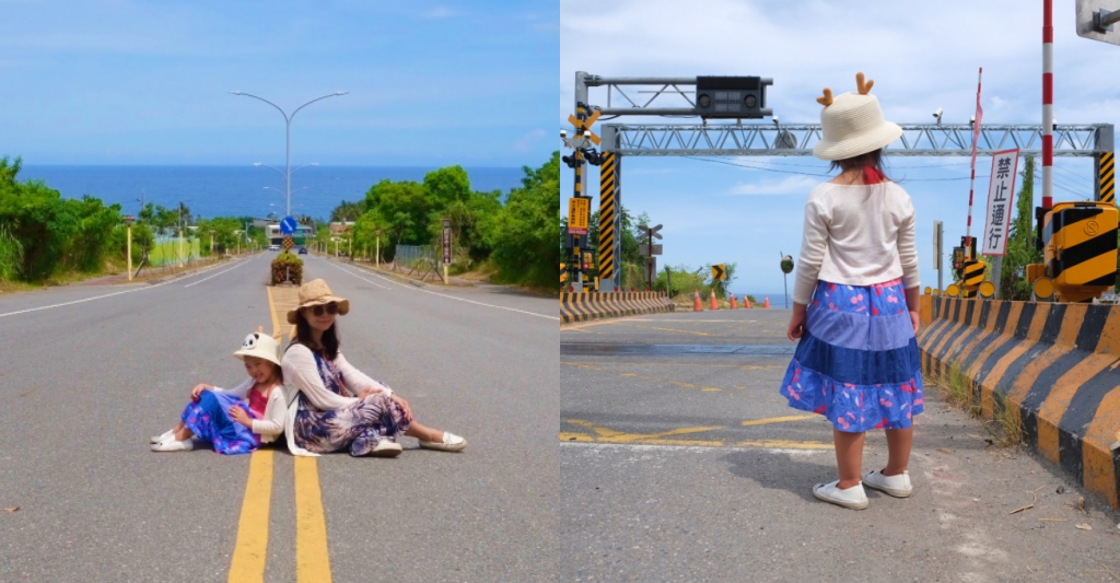 台東太麻里｜太麻里車站，一走出車站就是海天一色的美景，筆直的大道好像要直通太平洋一樣 @飛天璇的口袋