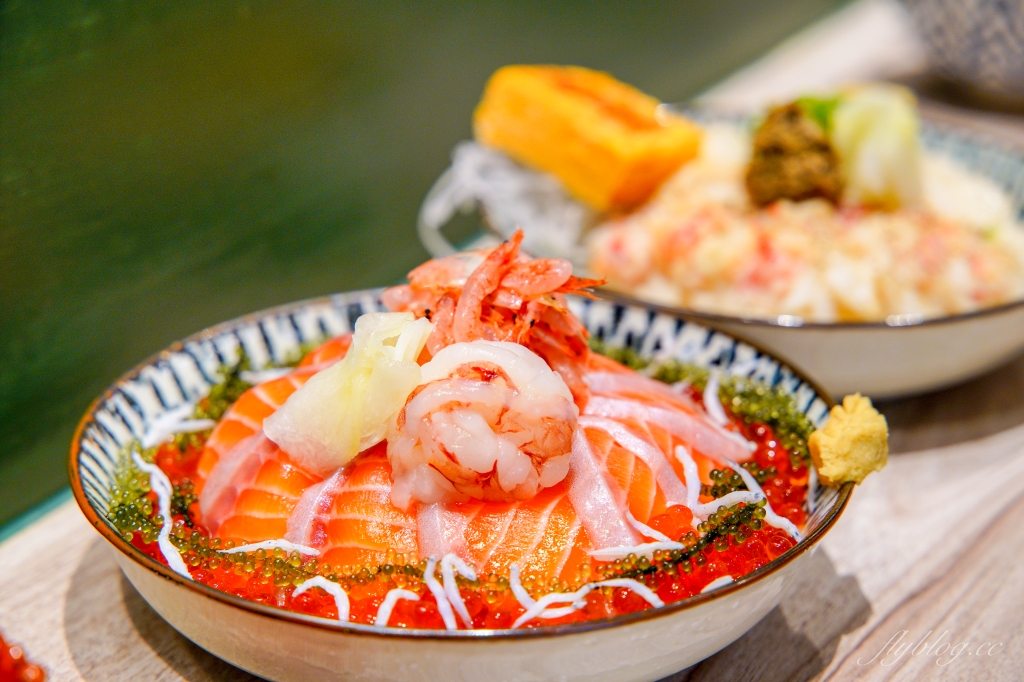 漁米島｜IG超人氣日式文青海鮮丼專賣店，必點手毬壽司和許願達摩 @飛天璇的口袋