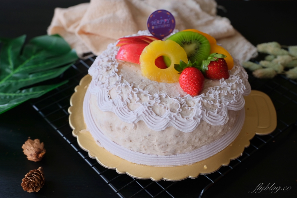 寶才芋泥蛋糕｜純芋頭蛋糕創始店，生日蛋糕滿滿的芋頭內餡 @飛天璇的口袋