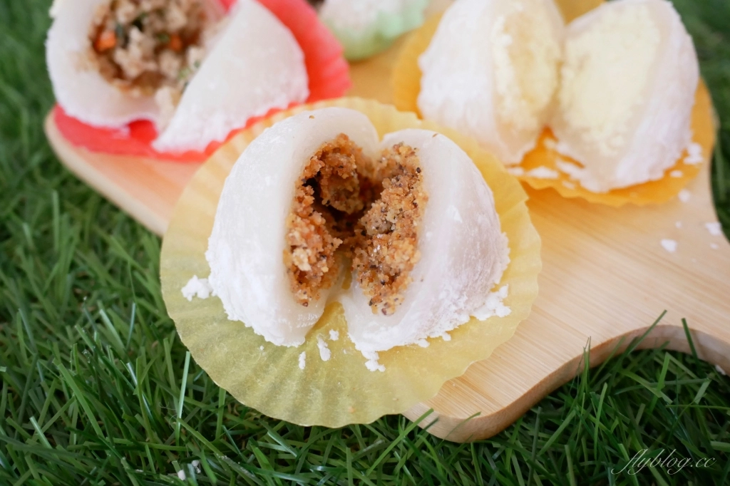 鹿港丁師傅麻糬｜軟Q香滑的手工麻糬，推薦必買奶酥口味，鹿港必買伴手禮 @飛天璇的口袋