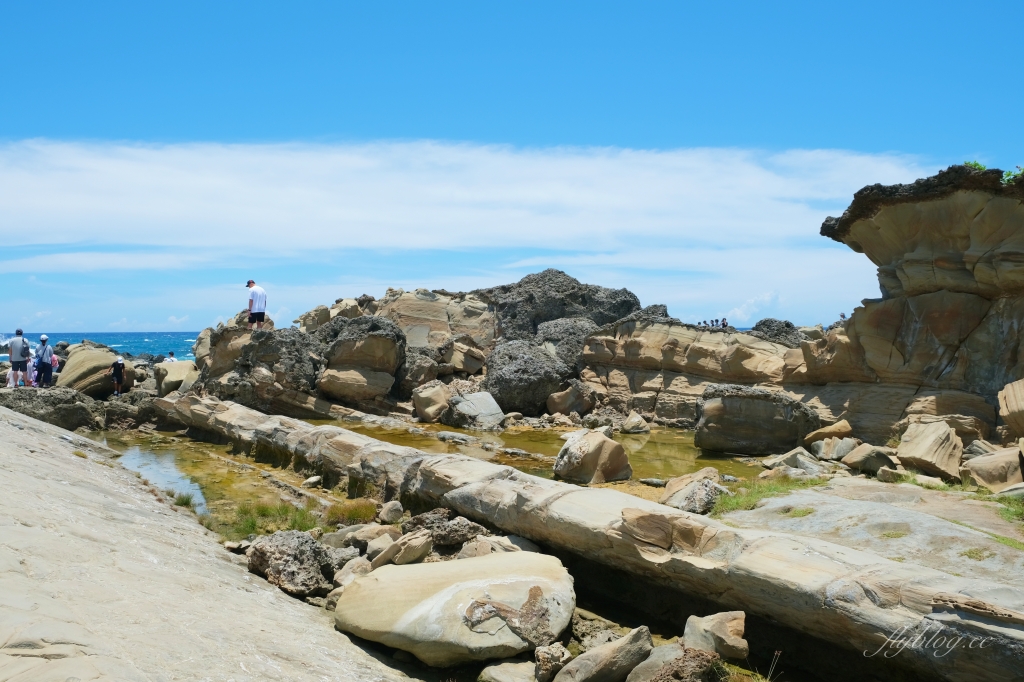 台東景點｜小野柳．充滿自然生態東部沿海地質教室，天氣好的時候還可以眺望綠島 @飛天璇的口袋