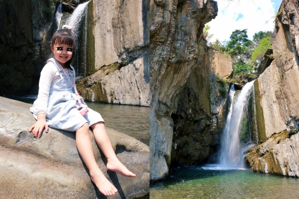 南投仁愛夢谷瀑布｜步行5分鐘欣賞自然美景，15公尺高的懸谷式瀑布 @飛天璇的口袋