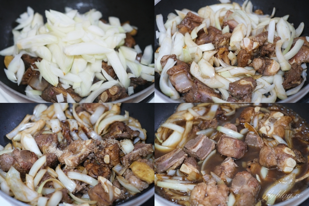 洋蔥燒排骨做法｜簡單下飯的「洋蔥燒排骨食譜」，老少咸宜的一道菜 @飛天璇的口袋