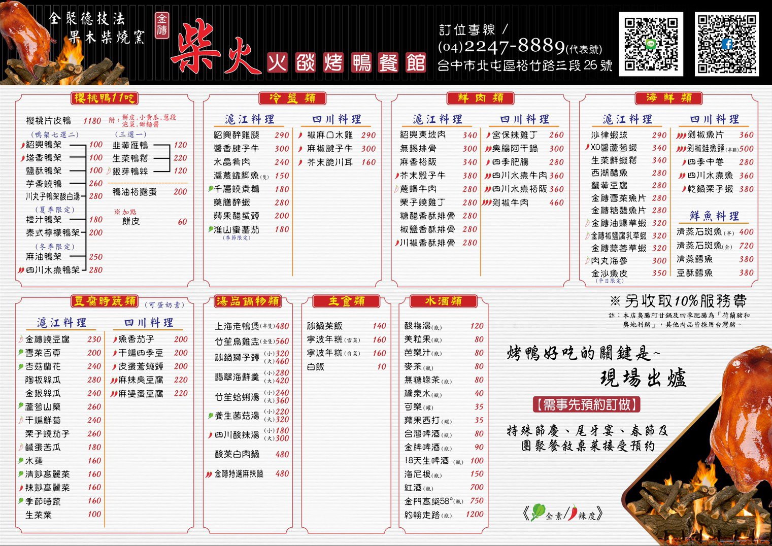 【台中北屯】柴火火焰烤鴨館，人氣烤鴨店這次改賣燒鵝，在家也可以輕鬆吃柴火烤鴨辦桌 @飛天璇的口袋