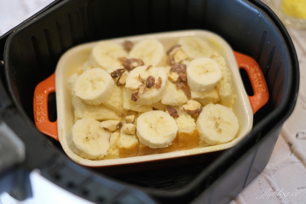 【食譜分享】烤布丁吐司食譜 吐司吃不完怎麼辦 氣炸鍋烤布丁吐司做法 @飛天璇的口袋