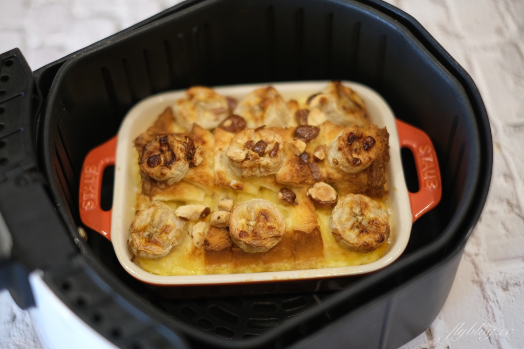 【食譜分享】烤布丁吐司食譜 吐司吃不完怎麼辦 氣炸鍋烤布丁吐司做法 @飛天璇的口袋