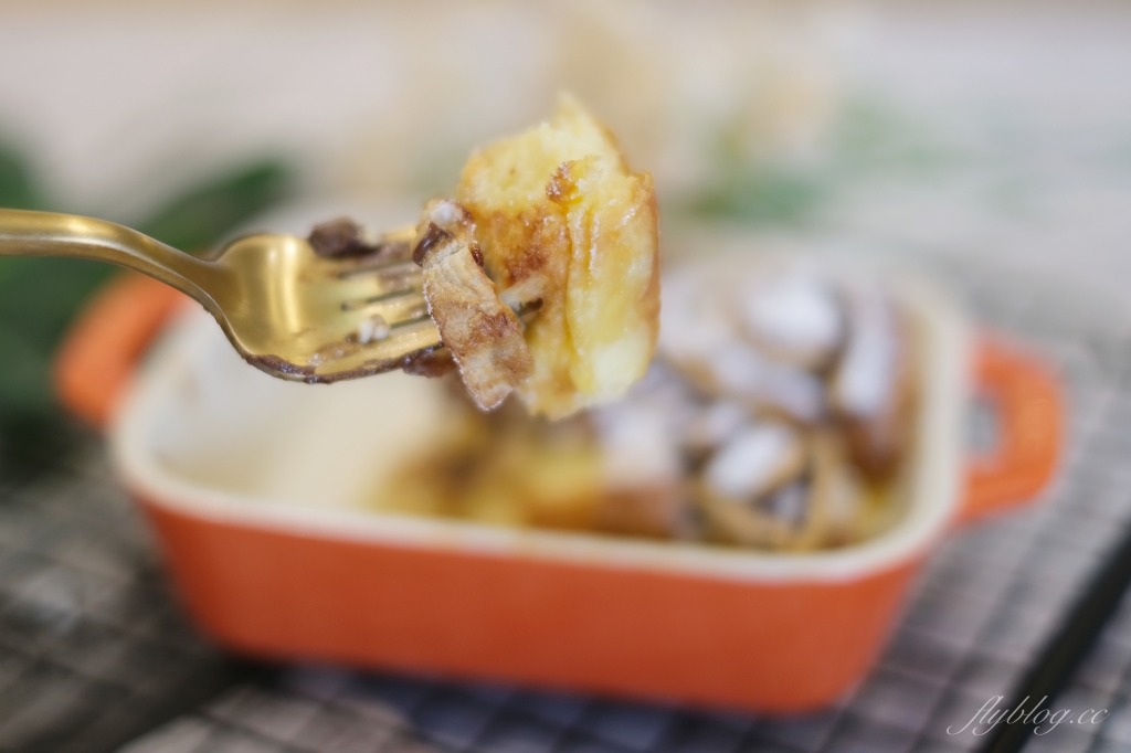 【食譜分享】烤布丁吐司食譜 吐司吃不完怎麼辦 氣炸鍋烤布丁吐司做法 @飛天璇的口袋