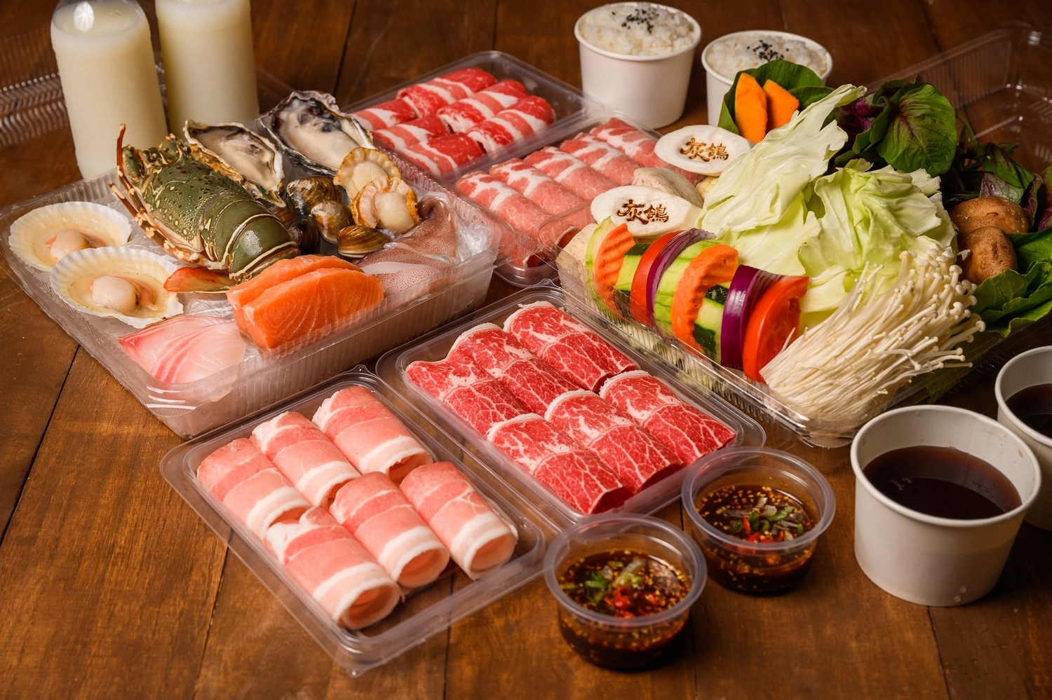 灰鴿火鍋外帶｜台中超強防疫套餐！火鍋外帶直接送100隻蝦 @飛天璇的口袋