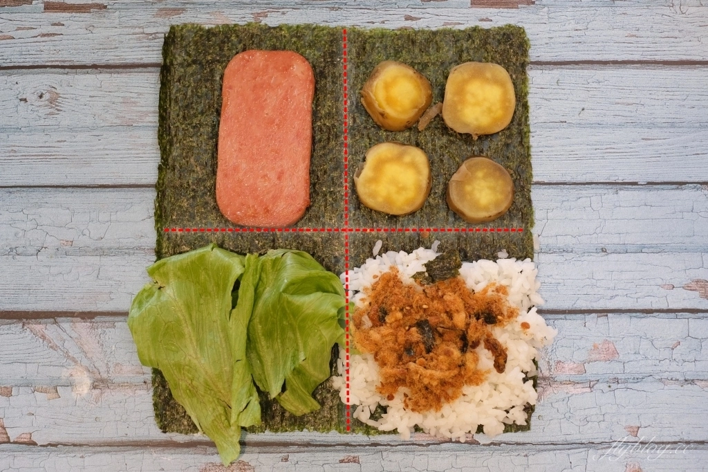 食譜分享｜海苔飯糰做法，韓式折疊飯糰、日式免捏飯糰、日本沖繩飯糰三種簡單食譜分享 @飛天璇的口袋