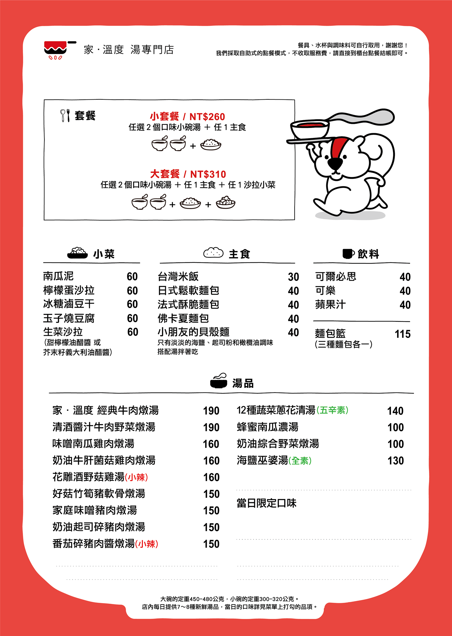 【台中西區】家溫度，每日供應7~8種不同湯品，把飯桌上的配角變主角(已歇業) @飛天璇的口袋