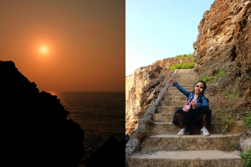 永安橋遺址｜小琉球最棒的欣賞落日秘境，遠古流傳的珊瑚岩 @飛天璇的口袋