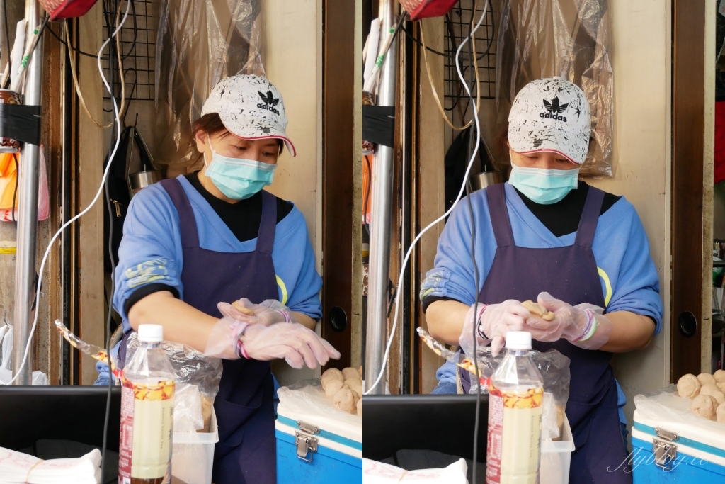 新竹北區｜林家芋泥球｜城隍廟超大顆芋泥球，吃得到芋頭纖維和蜂蜜香氣 @飛天璇的口袋