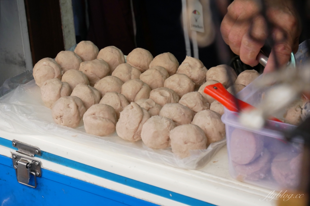 新竹北區｜林家芋泥球｜城隍廟超大顆芋泥球，吃得到芋頭纖維和蜂蜜香氣 @飛天璇的口袋