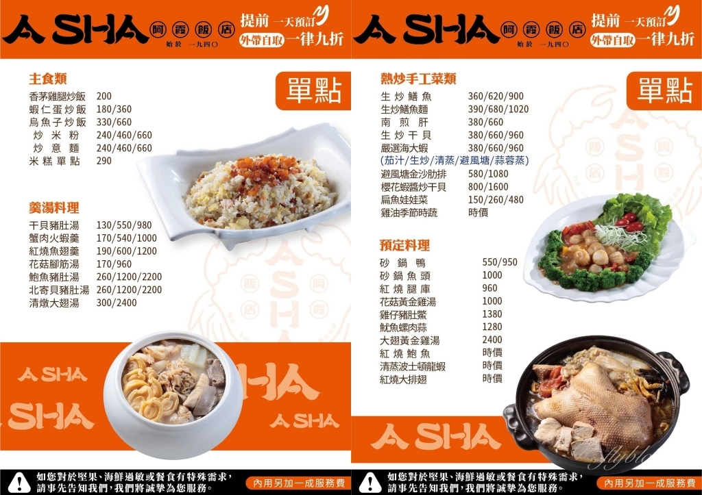 台南中西｜阿霞飯店．府城80年超人氣台菜餐廳 ，紅蟳米糕和飯後甜點都美味 @飛天璇的口袋