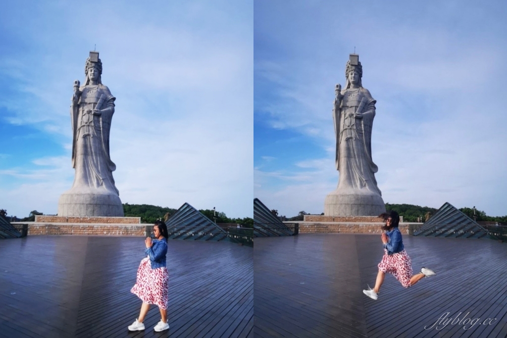 【馬祖南竿】媽祖巨神像，全世界最高的媽祖神像，鑽轎底走坑道祈求平安好運 @飛天璇的口袋