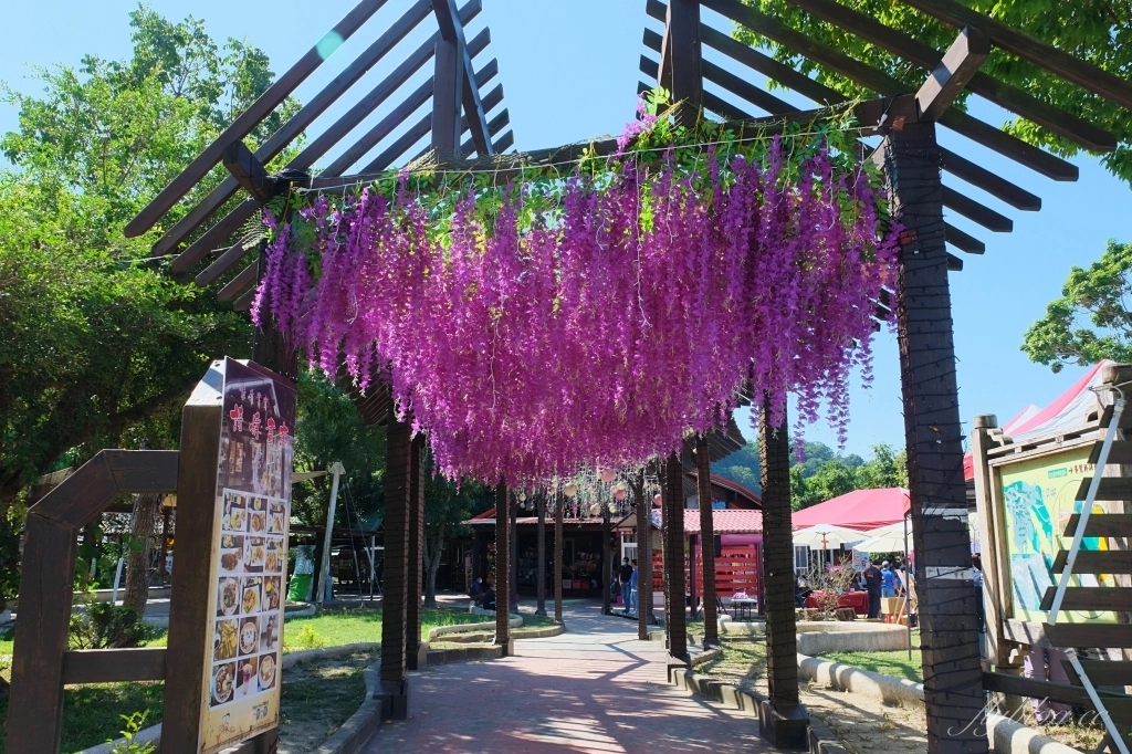 台中石岡｜石岡情人木橋．紫見石岡浪漫花漾園區，四大裝置藝術登場 @飛天璇的口袋