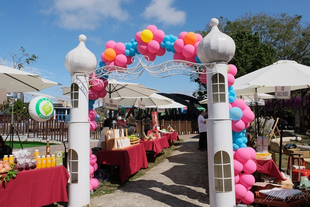 台中石岡｜石岡情人木橋．紫見石岡浪漫花漾園區，四大裝置藝術登場 @飛天璇的口袋