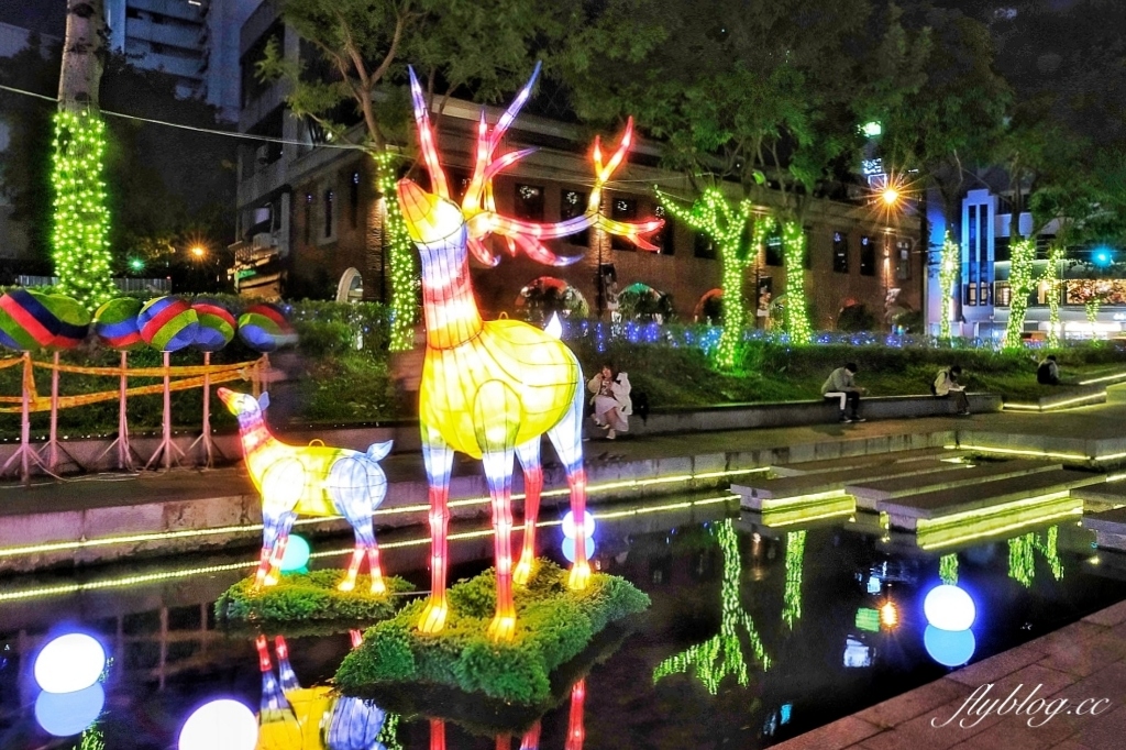 【台中中區】綠川水岸廊道燈會，2021台中耶誕嘉年華~台中好甜！甜在其中，2021綠川燈會 @飛天璇的口袋