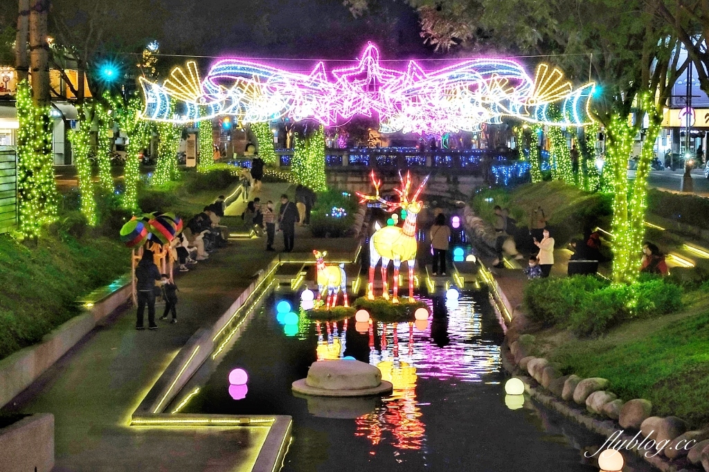 【台中中區】綠川水岸廊道燈會，2021台中耶誕嘉年華~台中好甜！甜在其中，2021綠川燈會 @飛天璇的口袋