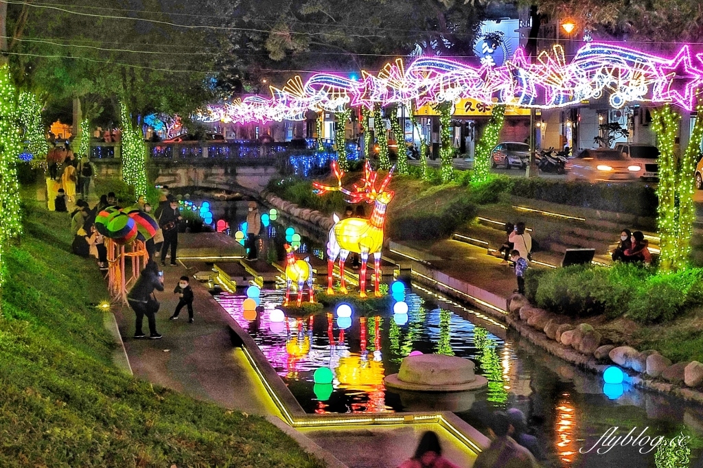 【台中中區】綠川水岸廊道燈會，2021台中耶誕嘉年華~台中好甜！甜在其中，2021綠川燈會 @飛天璇的口袋