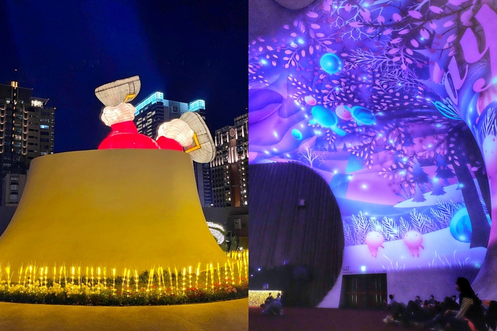 【台中西屯】台中歌劇院，聖誕節光雕展x聖誕老公公倒栽蔥，在台中最美的空中花園尋找耶誕老人 @飛天璇的口袋