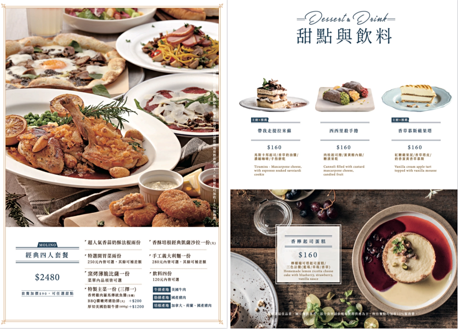 【台中西區】MOLINO手工義大利麵，PARK2草悟廣場新開幕義大利麵，品嚐好萊塢明星星級料理 @飛天璇的口袋