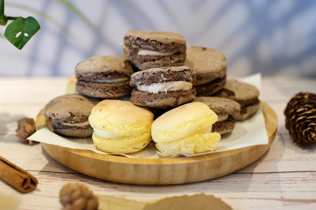 彰化美食｜小熊菓子．超好吃的台式馬卡龍，芙菲小圓餅Fluffy蓬鬆柔軟 @飛天璇的口袋