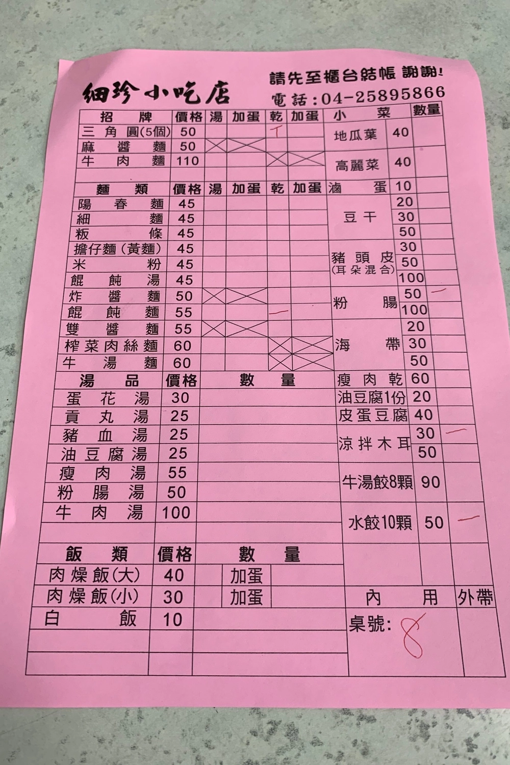 苗栗卓蘭｜細珍小吃店，卓蘭必吃小吃店，推薦三角圓、水餃和餛飩湯 @飛天璇的口袋