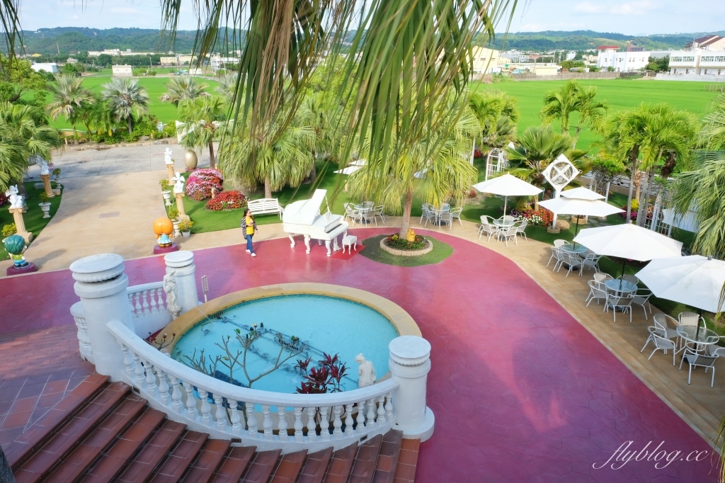 進昌咖啡烘焙館｜座落於大村田野間的巴洛克建築，在浪漫的黃色城堡喝咖啡 @飛天璇的口袋